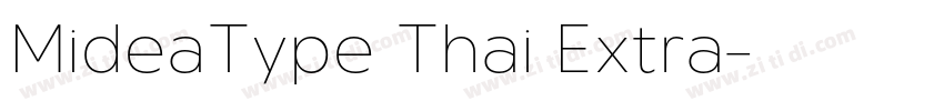 MideaType Thai Extra字体转换